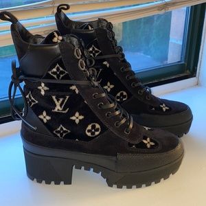 Louis Vuitton Laureate Platform Desert Boot Size 36.5